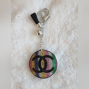 Multicolor Logo Keychain Bag Charm
